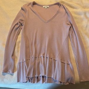 Eri & Ali long sleeved lavender shirt